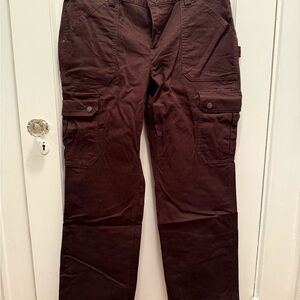 Duluth Trading Women's Brown Cargo Pants